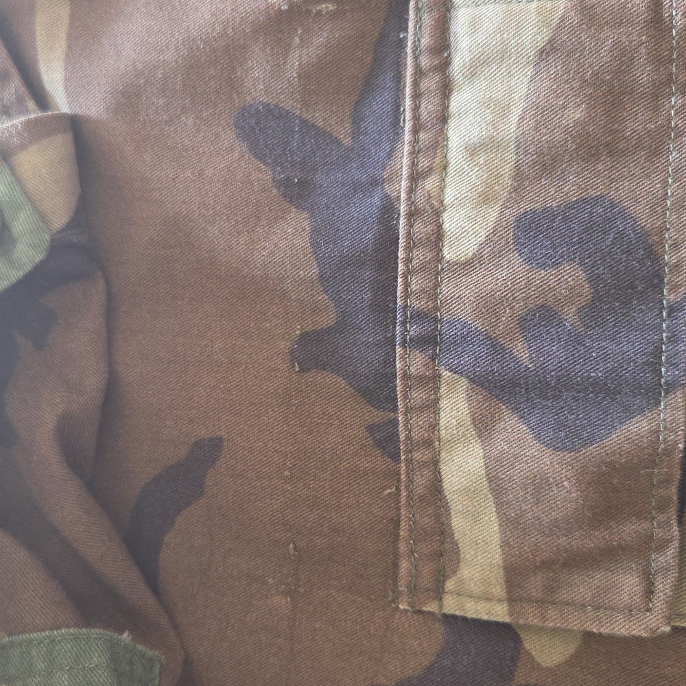 Vintage Men's Military Camouflage Jacket or Oversized Women's Jacket - Size S - Picture 4 of 6